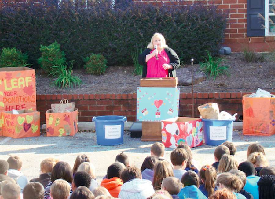 Odyssey collects almost 3,000 cans for food bank