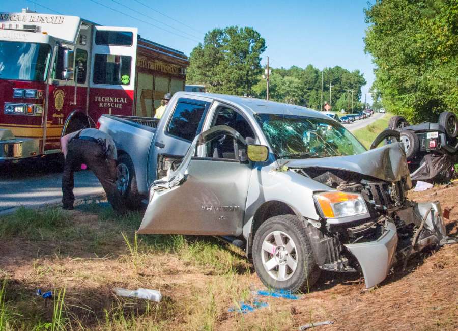 Two injured in Corinth Rd. accident