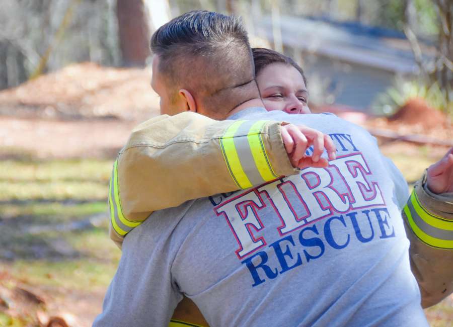 Firefighters battle fires, emotions following unexpected death