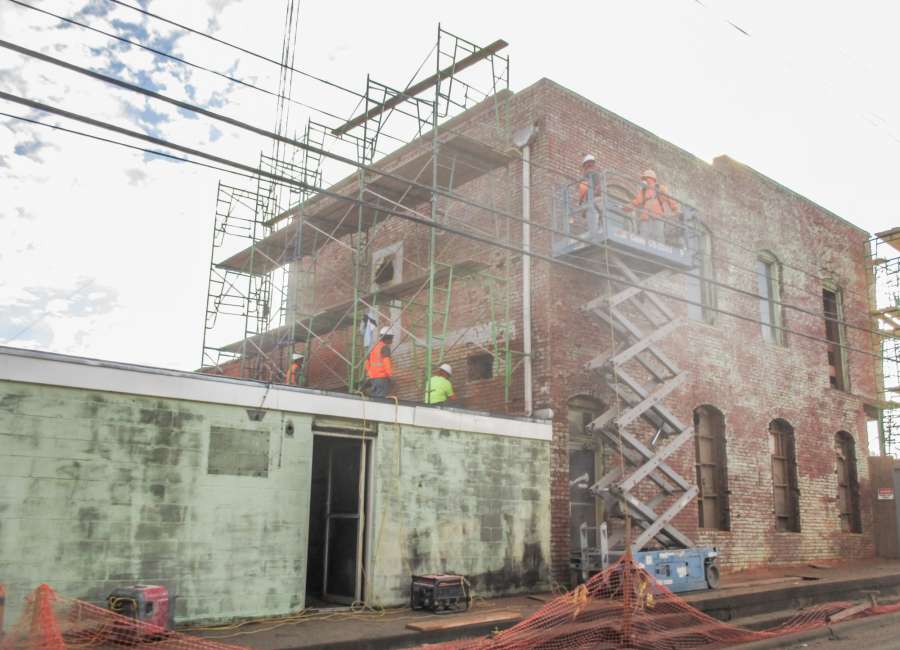 Restoration underway at historic bank building in Luthersville The
