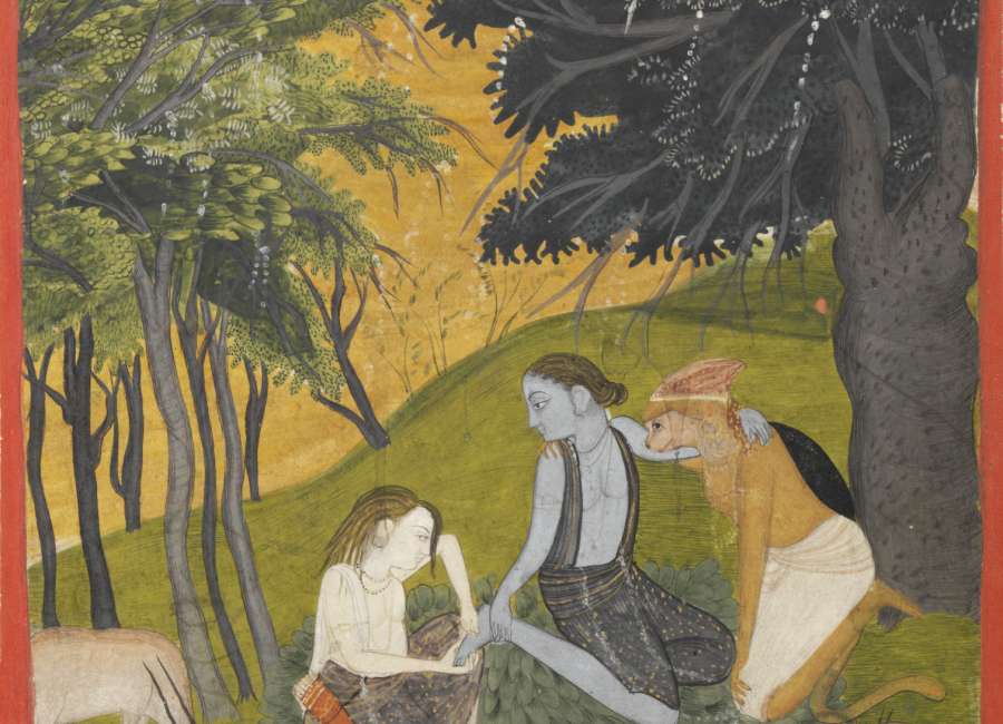  Art telling Ramayana, Hindu story, at Carlos Museum