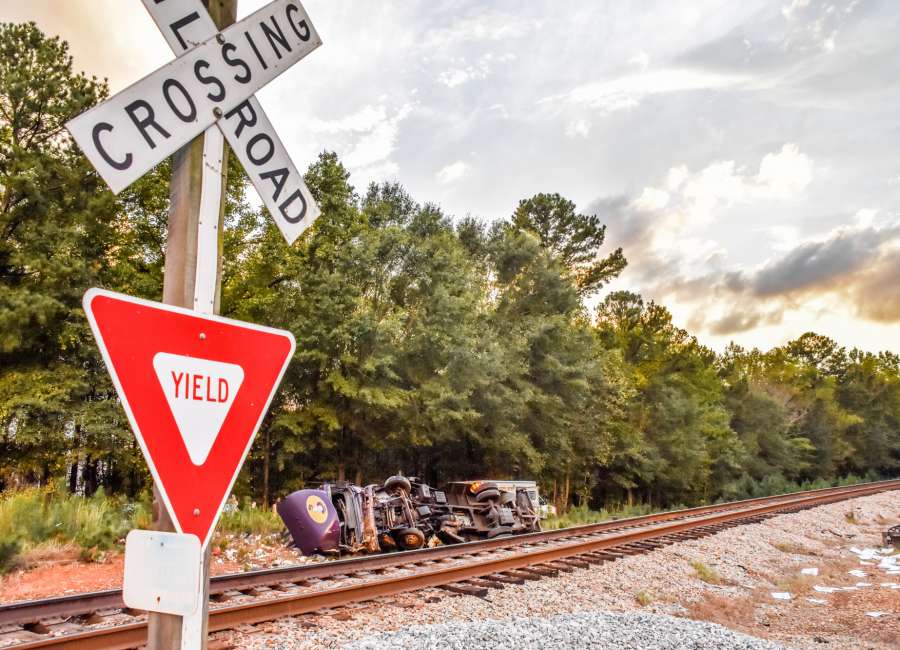Man killed when train collides with truck
