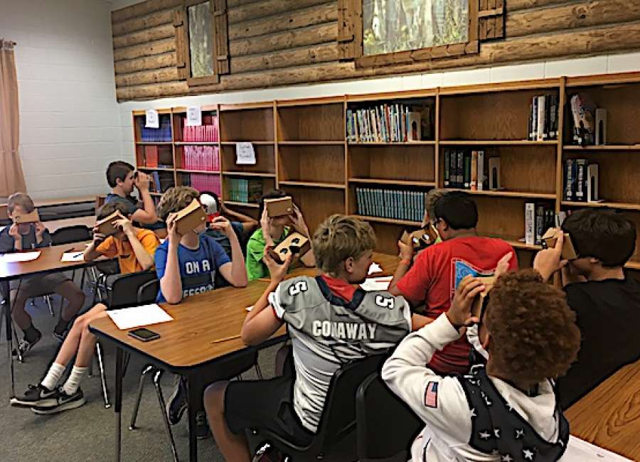 Virtual reality field trips help students travel the world