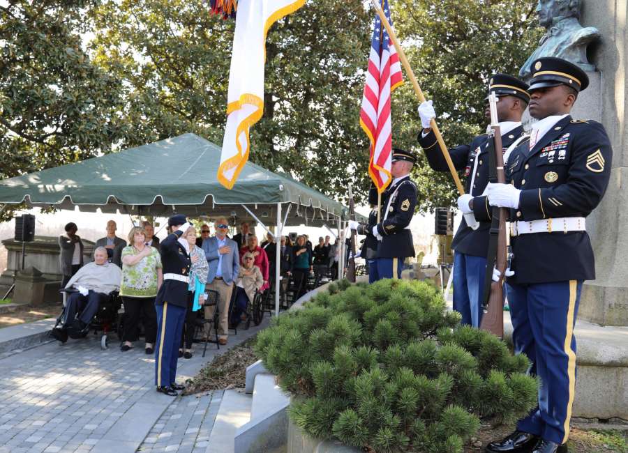 Ceremonies held at Tyler gravesite