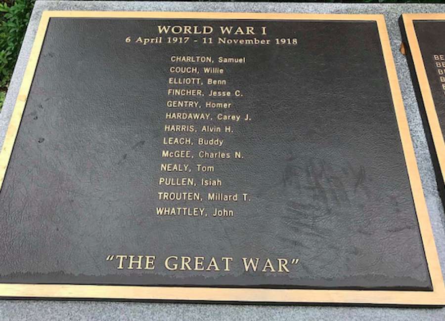 City to update WWI memorial plaque