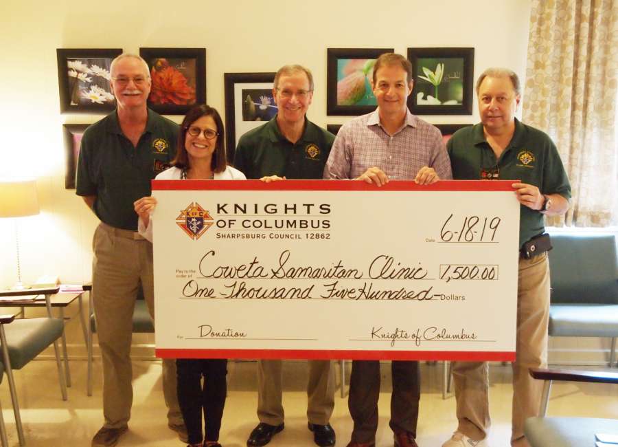 K of C gives grant to Samaritan Clinic