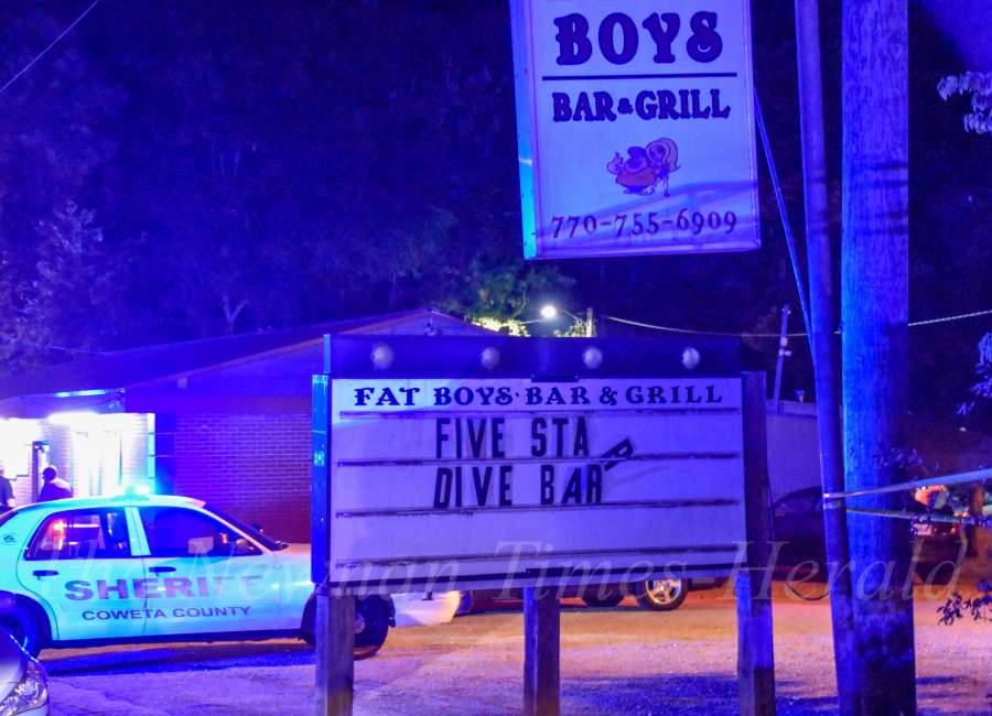 Man hospitalized after being shot outside bar