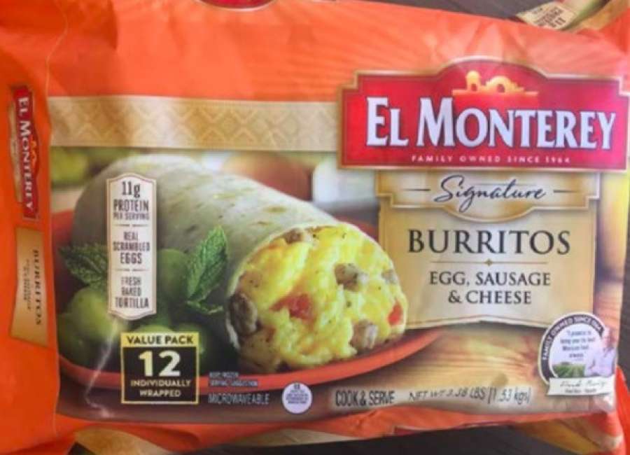 Over 55,000 pounds of breakfast burritos recalled