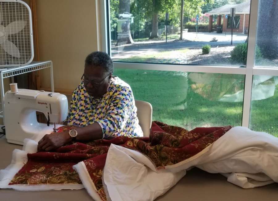 Quilts for Haitian widows