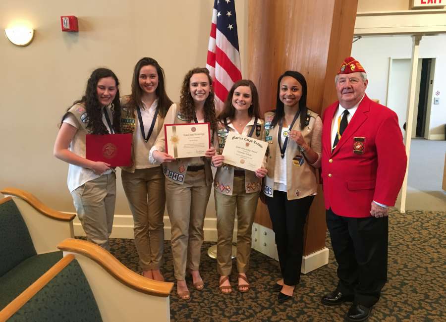 Scouts honored by Marine Corps League