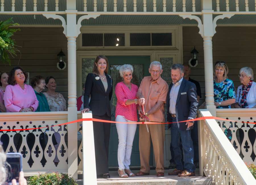 Senoia museum porch restored to original look