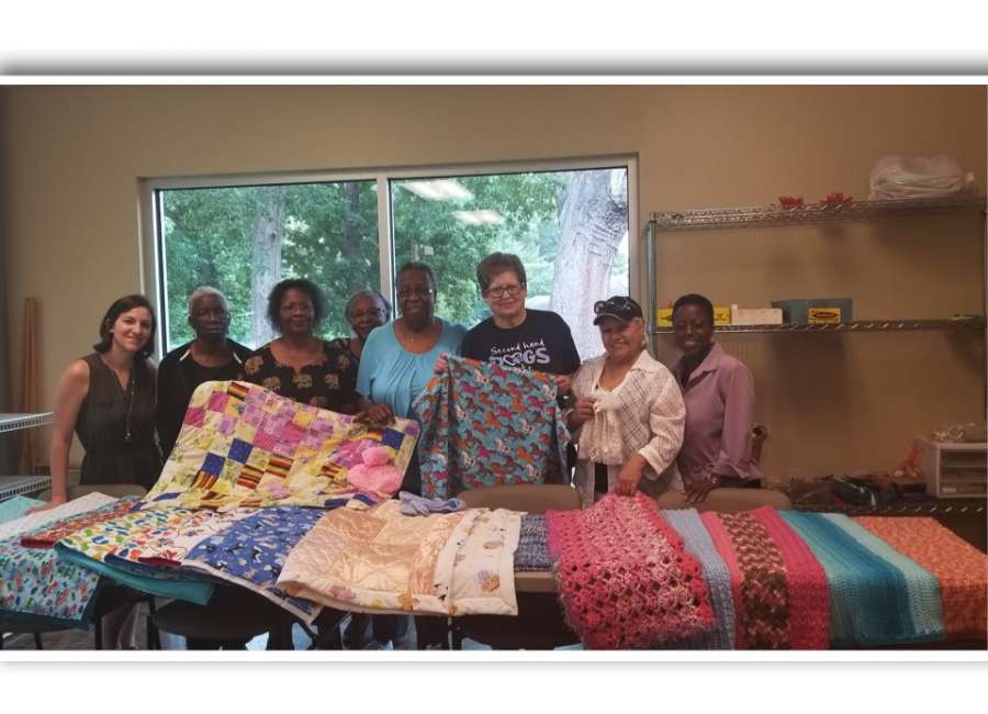 Sewing for The Love Project Local seniors making quilts for domestic violence victims