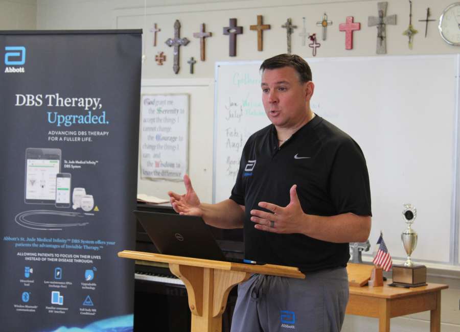 Specialist speaks to Parkinson’s patients on Deep Brain Stimulation