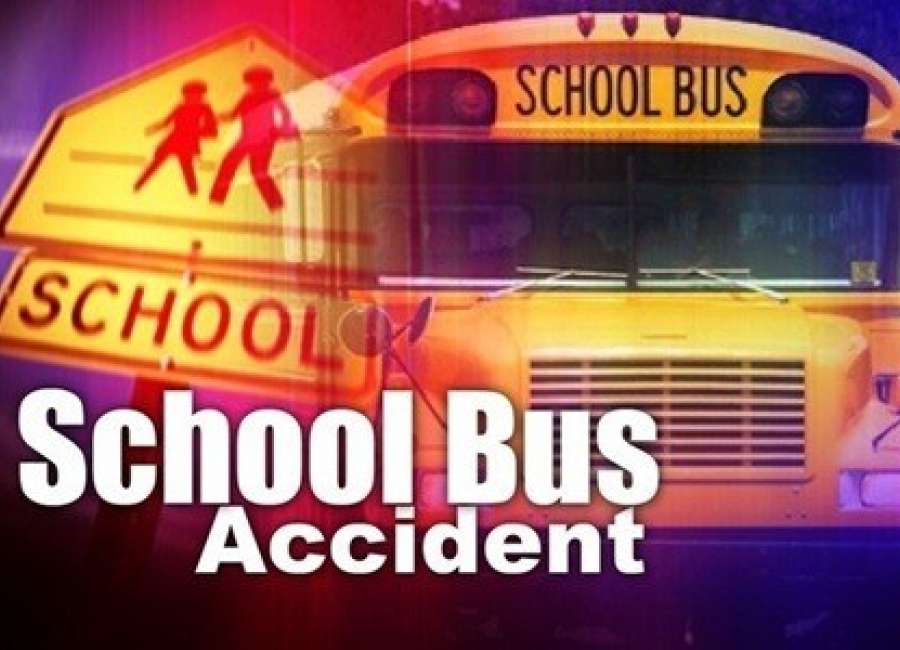 Students unharmed after school bus crash