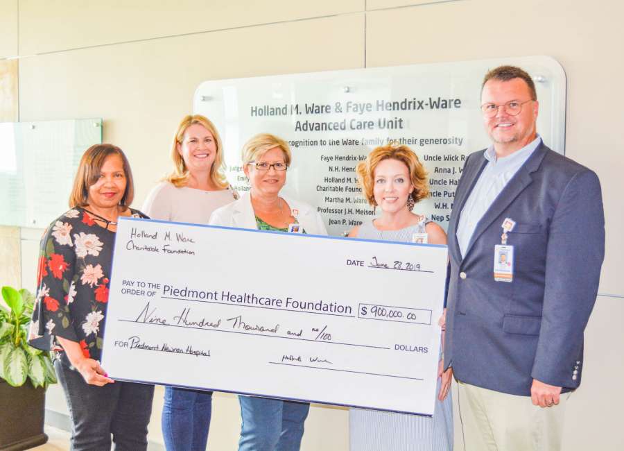 Wares make final gift in $2.5 million pledge to Piedmont