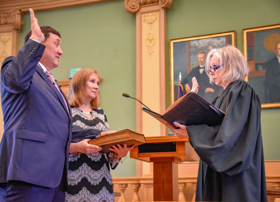 Wood sworn in as sheriff