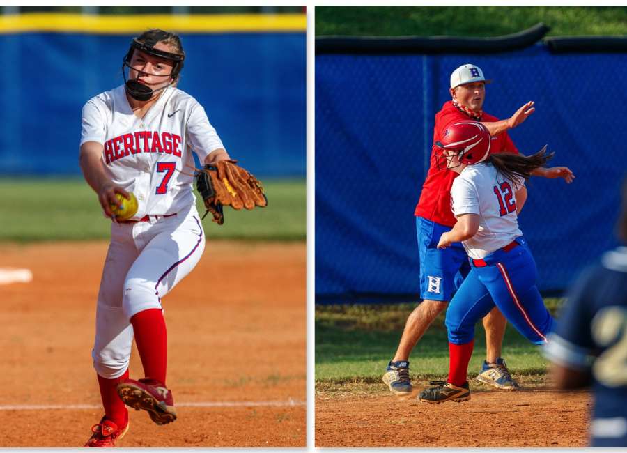 A walk-off win for the Heritage Lady Hawks