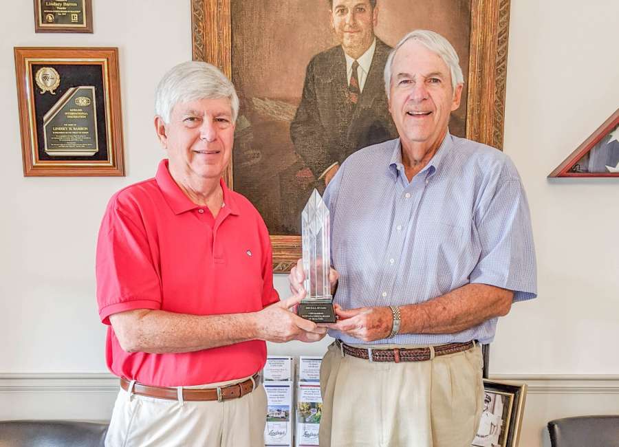 Barron honored with Hall of Fame Award