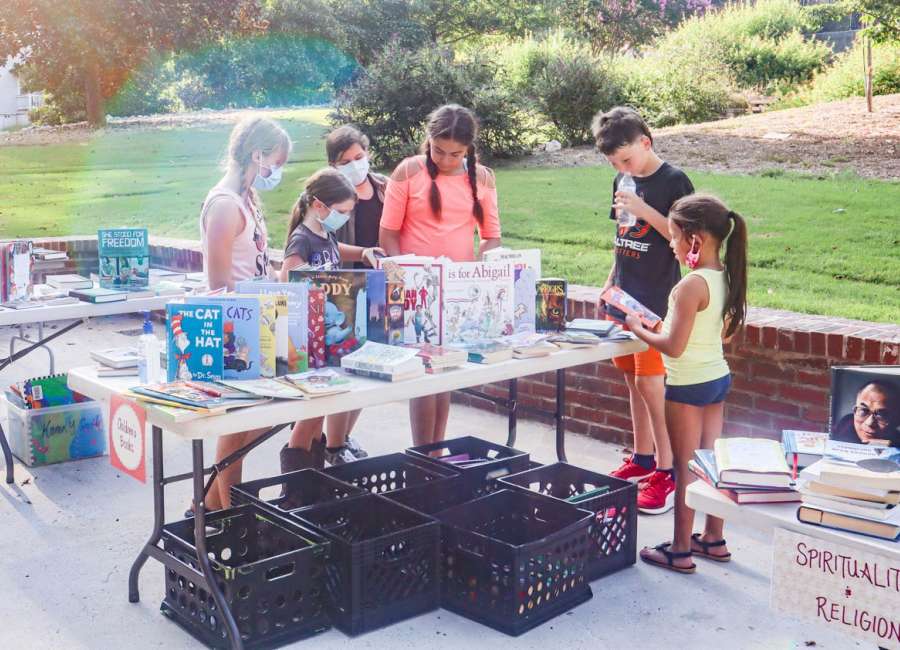 Citizens for Positive Reform holds book drive downtown