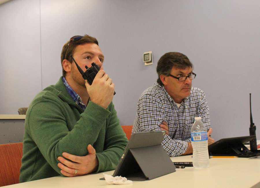 Coweta 911 practices response to emergency scenario