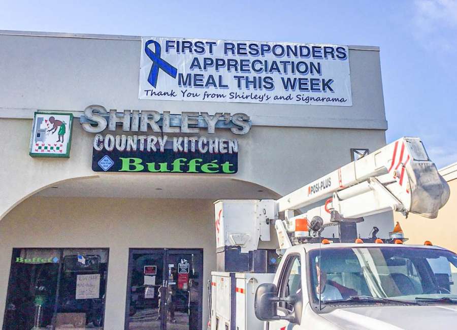 First responders eat free this week at Shirley’s