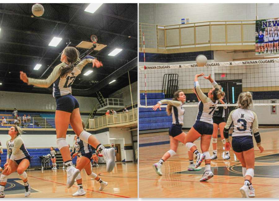 Lady Cougars sweep doubleheader