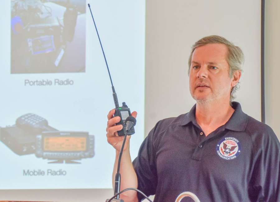 Local HAM radio operator speaks to Rotary Club
