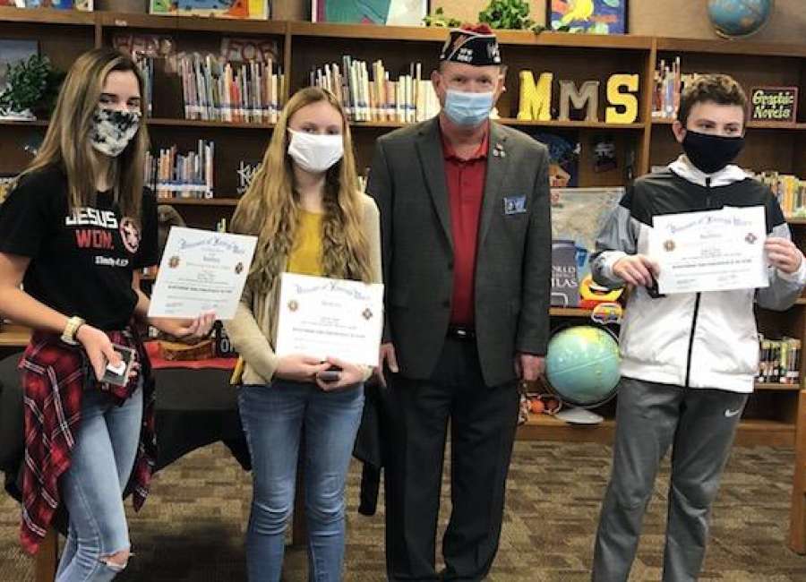 Madras names winners in Patriot’s Pen Essay Contest