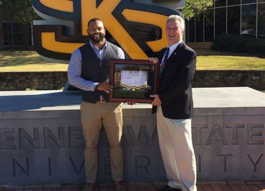 Odyssey Charter principal honored at KSU