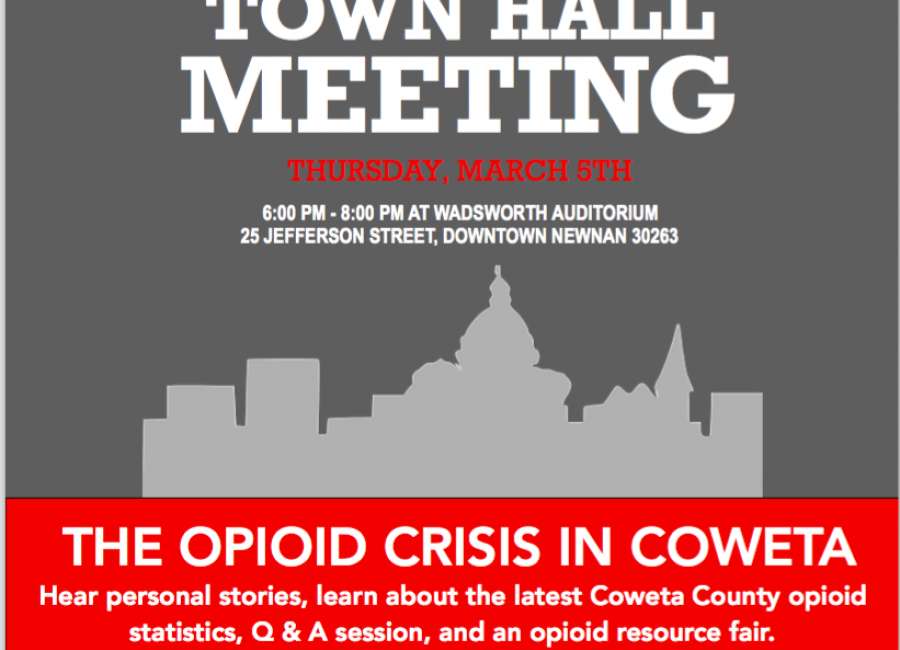 Opioid town hall meeting is March 5