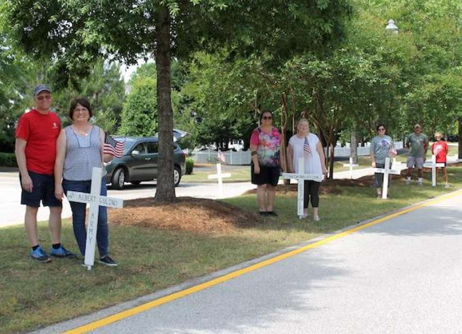Parks of Olmsted places crosses for Memorial Day