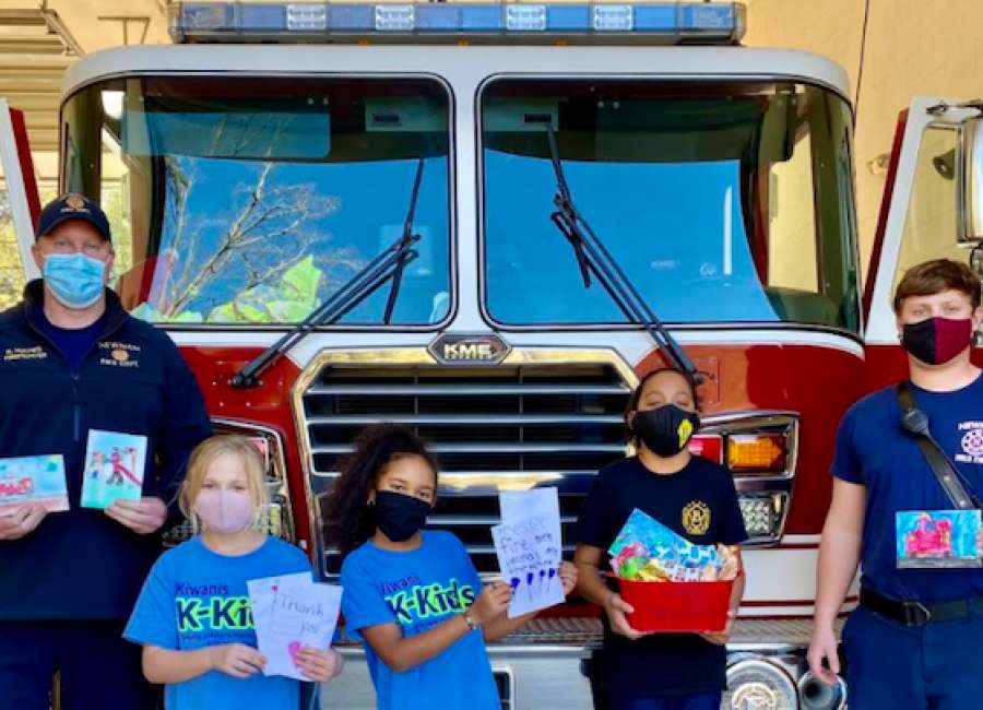Ruth Hill students show appreciation for local firefighters