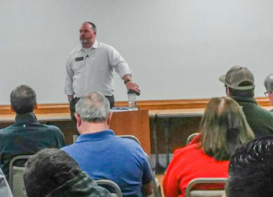 Singleton discusses legislative updates during town hall meeting