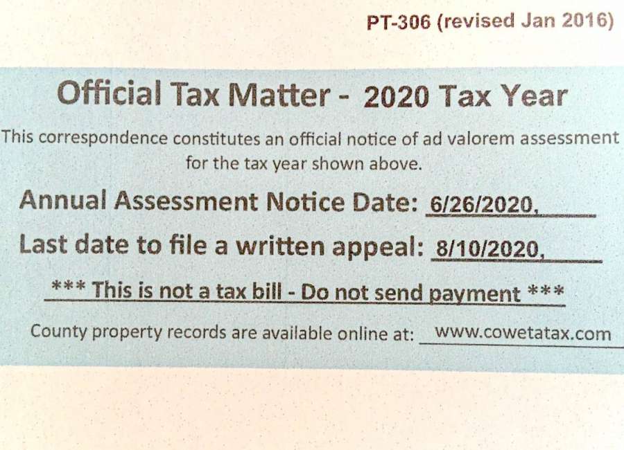 State extends tax assessment appeal deadline