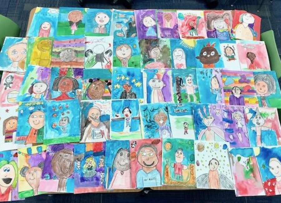 Student artwork on display at McRitchie-Hollis Museum