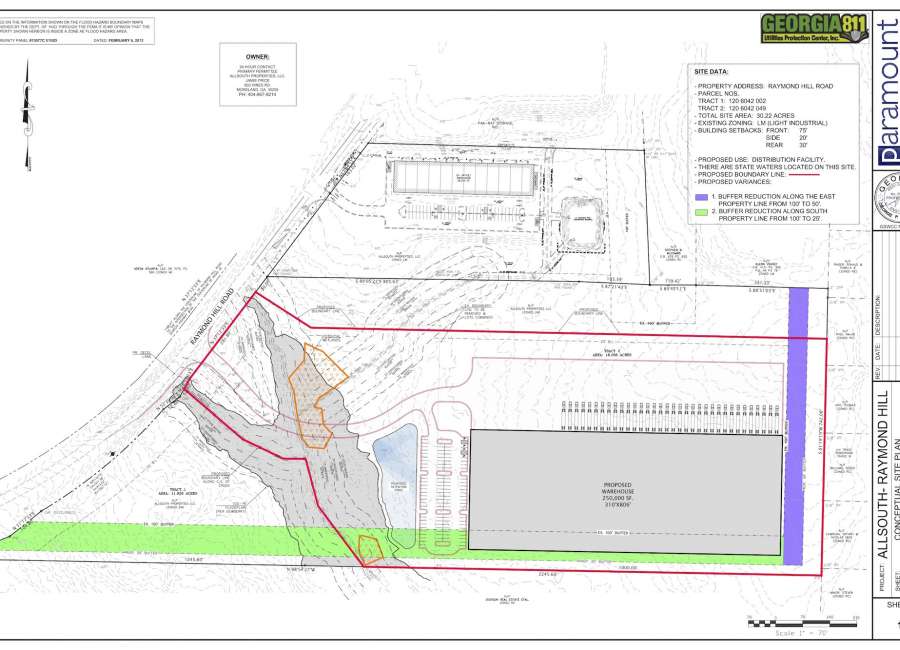 Warehouse buffer reduction denied; apartment plans announced