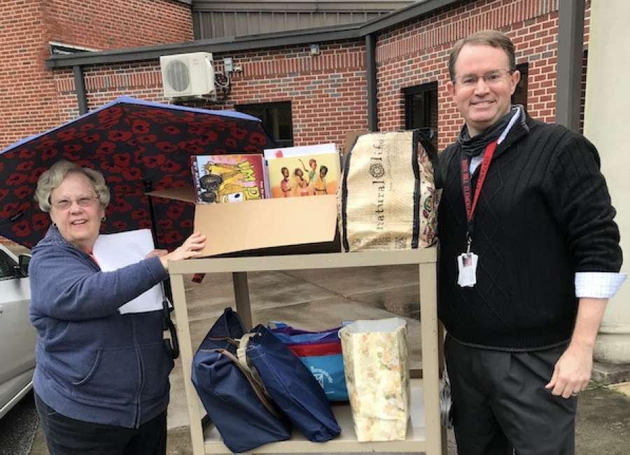 ADK donates books to Ruth Hill students