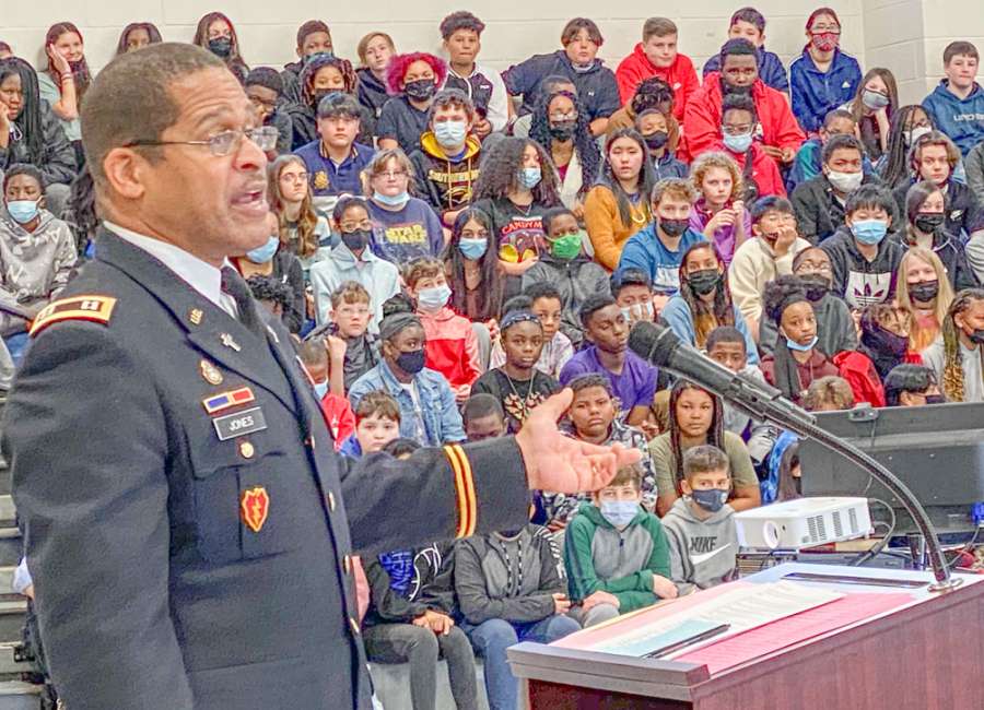 Arnall Vets Day event leaves students in tears, inspired to succeed