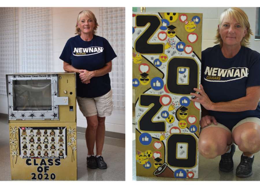 Artist’s newspaper box art celebrates the class of 2020