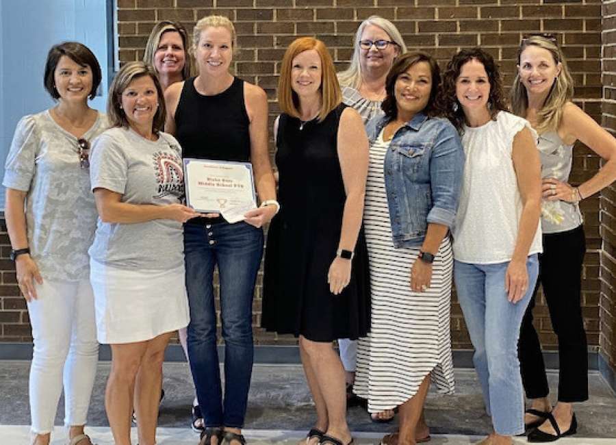 Canongate donates PTO seed money to Bass Middle