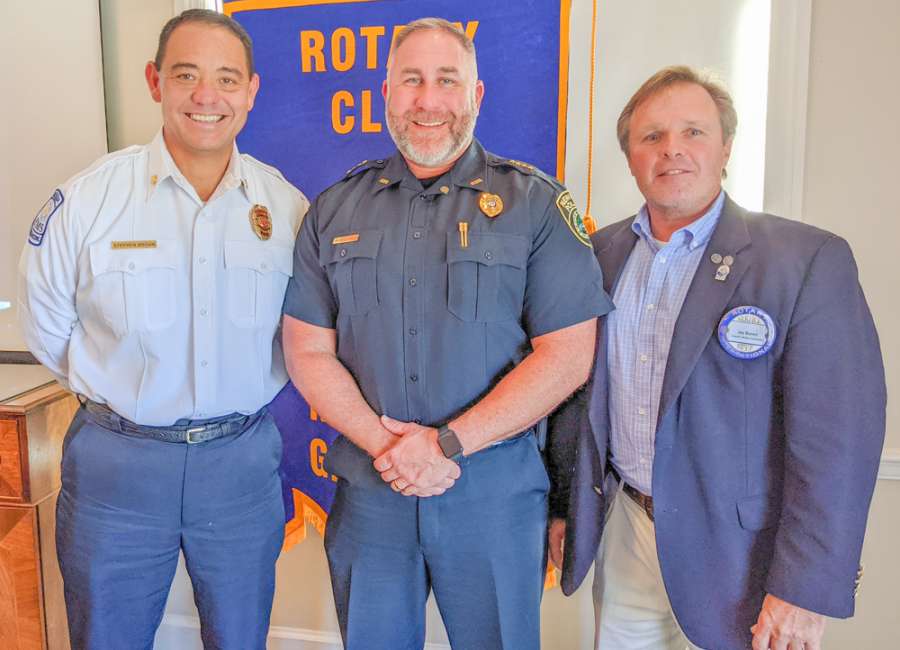 Chief Brent Blankenship inducted into Newnan Rotary Club