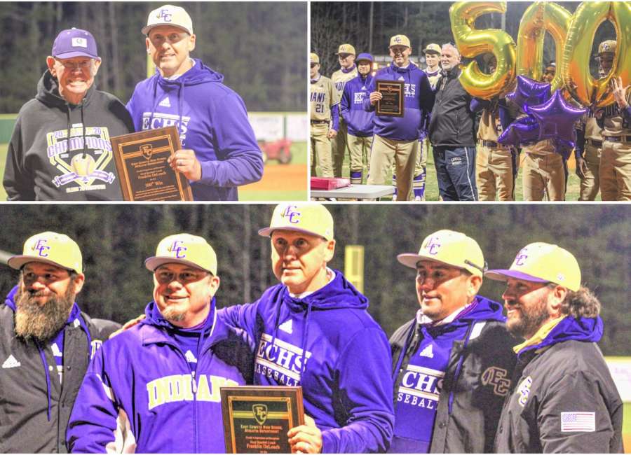 Coach DeLoach celebrates his 500th career baseball win