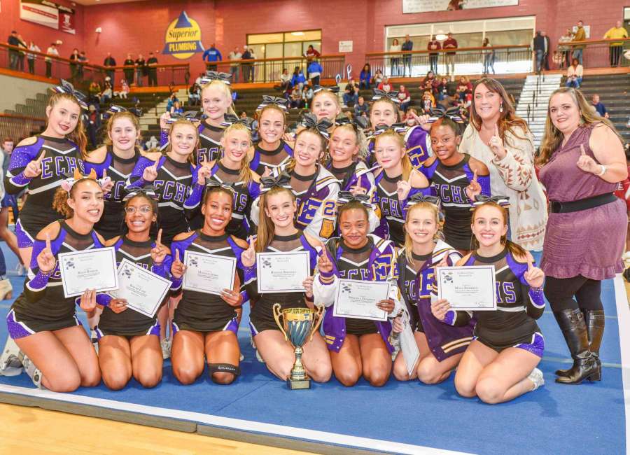 East Coweta cheerleaders claim region title