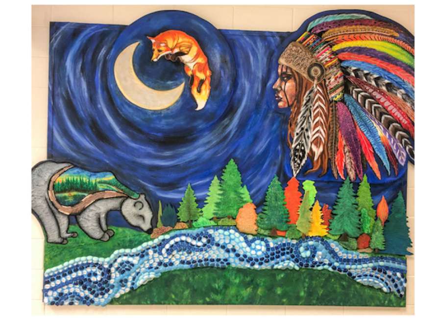 ECHS artwork pays tribute to the Native American woman