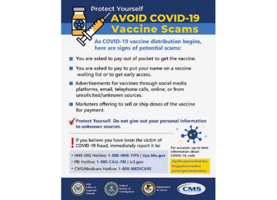 FBI warns of COVID-19 vaccine scams
