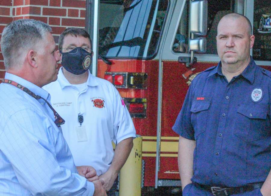 Ferguson visits Coweta, talks disaster relief