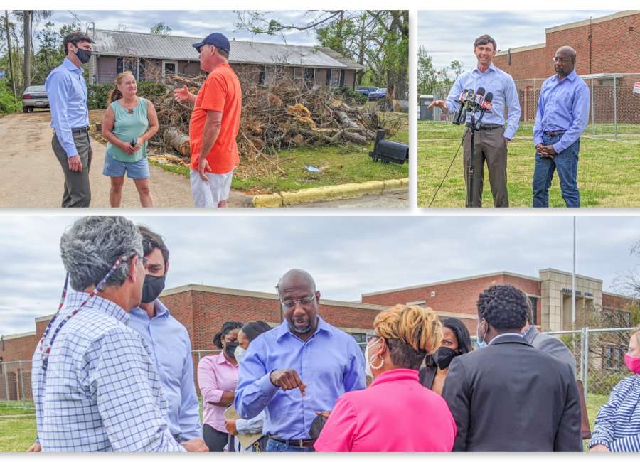 Georgia senators tour Newnan, pledge assistance