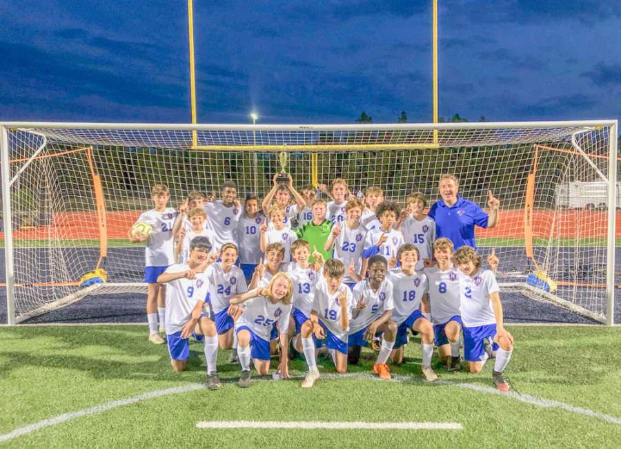 Heritage Middle School boys win District Championship