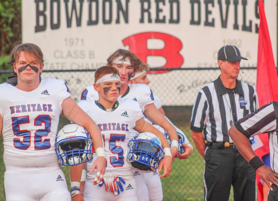 Heritage plays tough in return