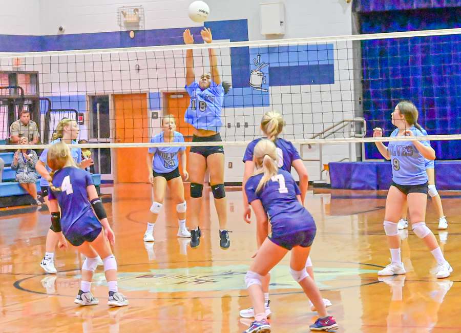 Middle school volleyball underway